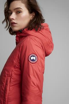 Chamarras Canada Goose Mujer Mexico - Dore Chaqueta De Plumas Rojos UZ4690213